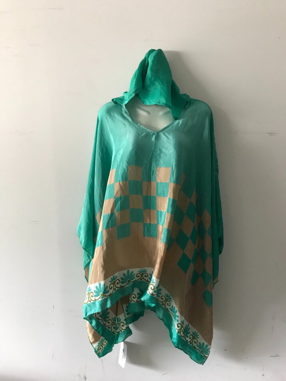 Women's Rayon Hooded Poncho